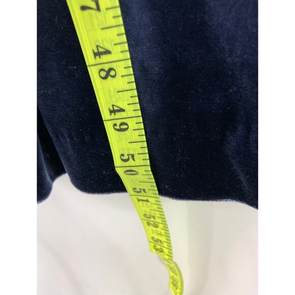Amanda Stewart Intimates Navy Blue Fleece Robe Size M 80s 90s - Picture 6 of 6